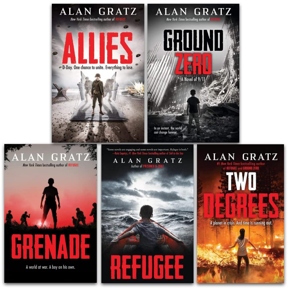 Alan Gratz 5 Books Collection Set Allies Two Degrees Grenade Re