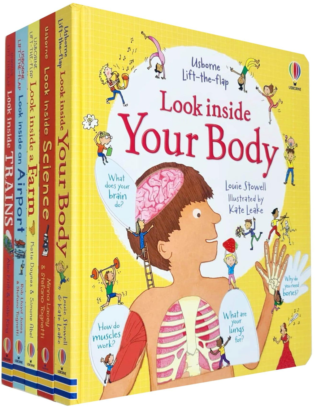 Look Inside Book Set(Look Inside Your Body, Science, Farm, Airport, –  Lowplex