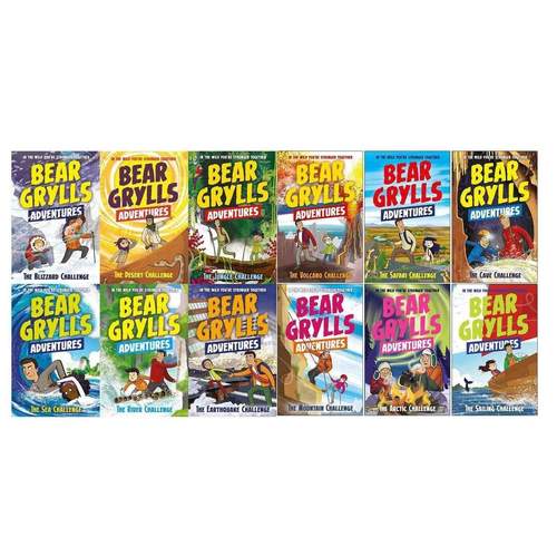 Bear Grylls Complete Adventure Series 12 Books Collection Set Sailing ...