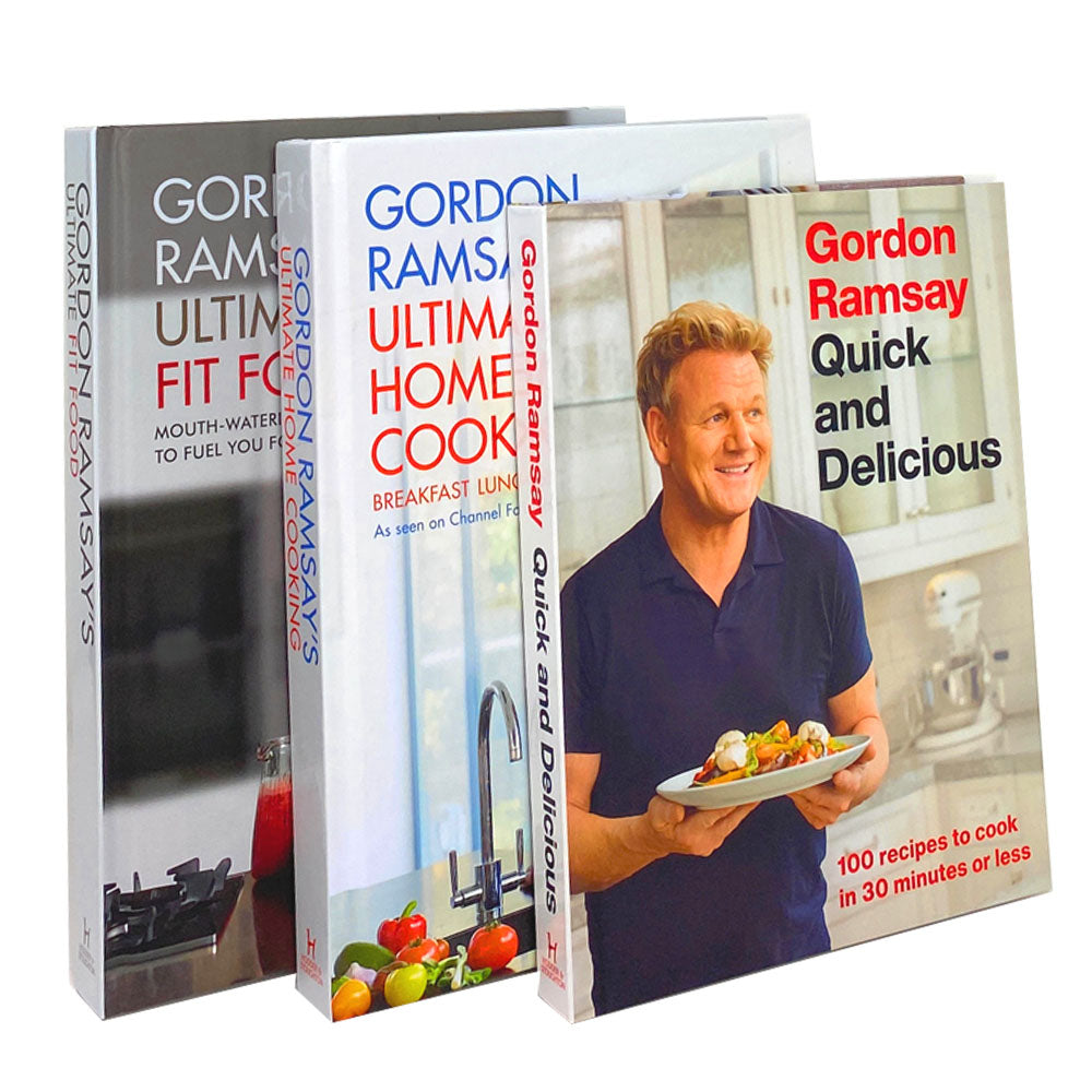 Gordon Ramsay 3 Books Set Collection, Quick And Delicious, Ultimate Fi –  Lowplex