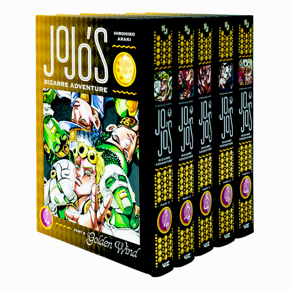 JoJo's Bizarre Adventure manga Golden Wind 5 parts 30-39 set Box