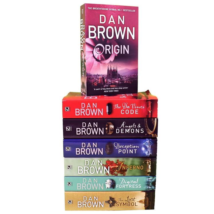 Dan Brown 7 Books Collection Set Robert Langdon Series Inferno, Origin,  Digital