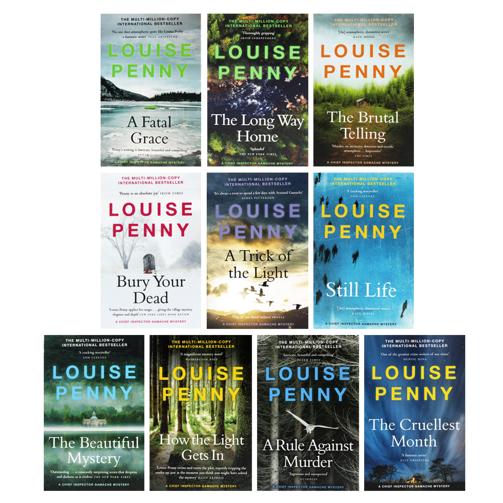 The Chief Inspector Gamache Series Books 1 - 5 Collection Box Set by Louise  Penny (Still Life, Fatal Grace, Cruellest Month, Rule Against Murder 