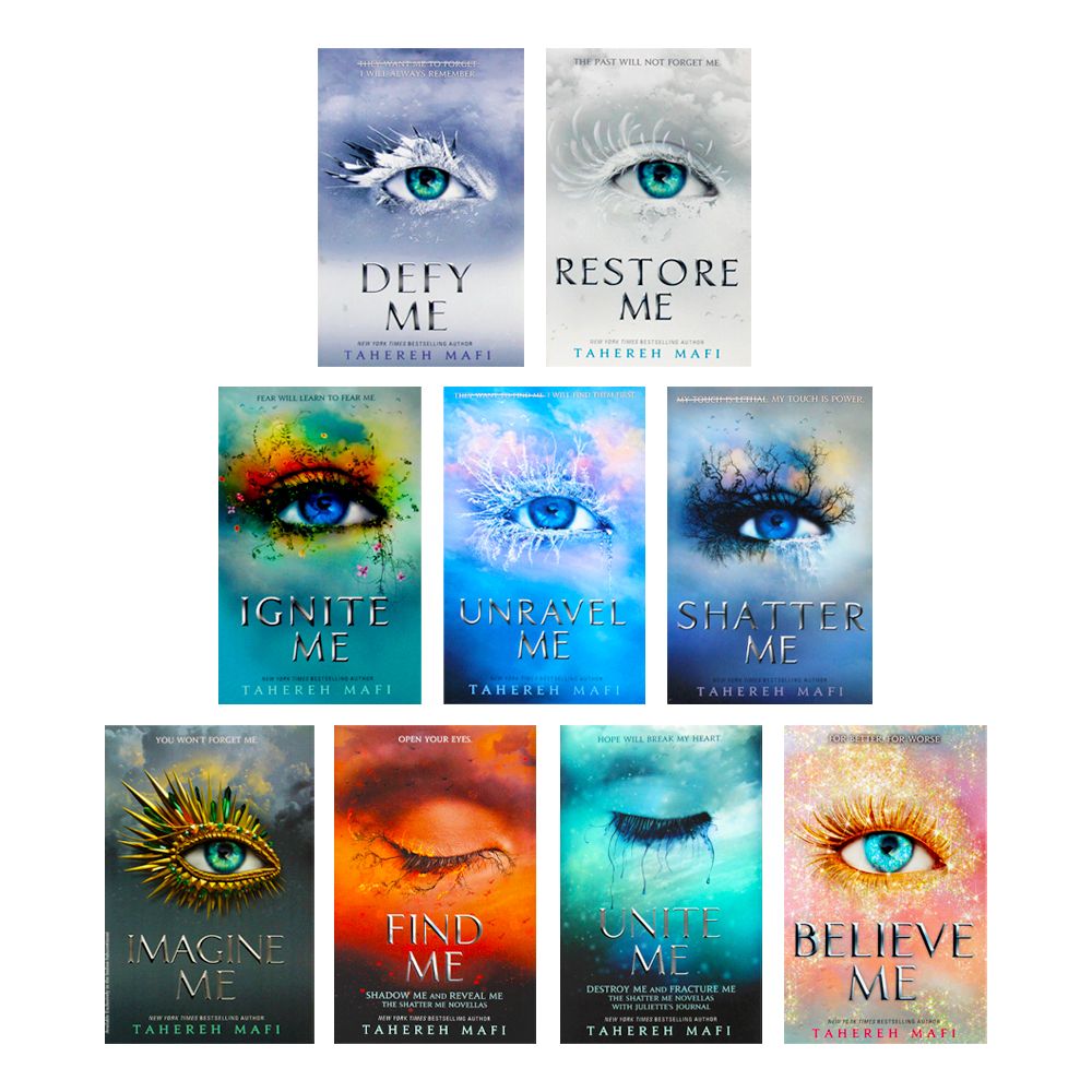 Shatter Me Series 9 Books Collection Set By Tahereh Mafi Imagine Me, Find  Me,Unr