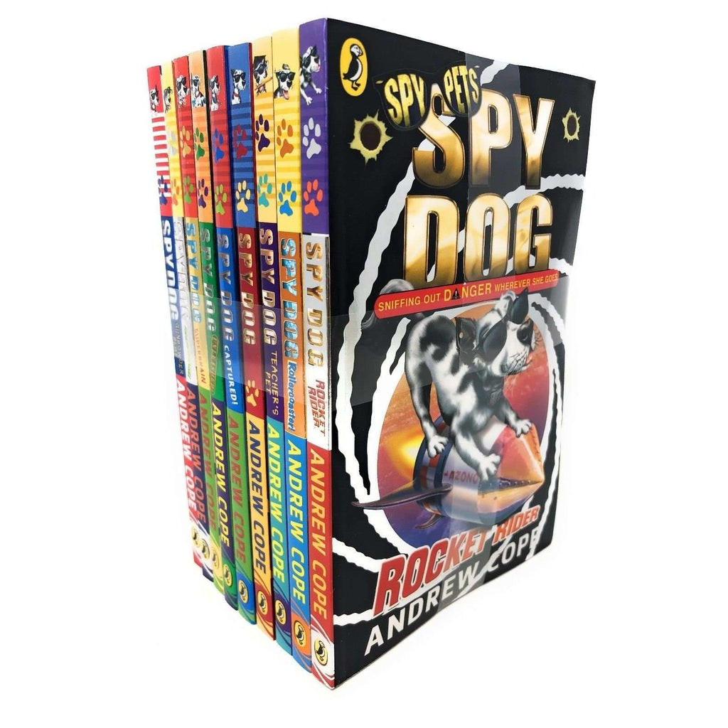 Spy Dog 9 Books Set Collection Andrew Cope Rocket Rider Rollercoaster