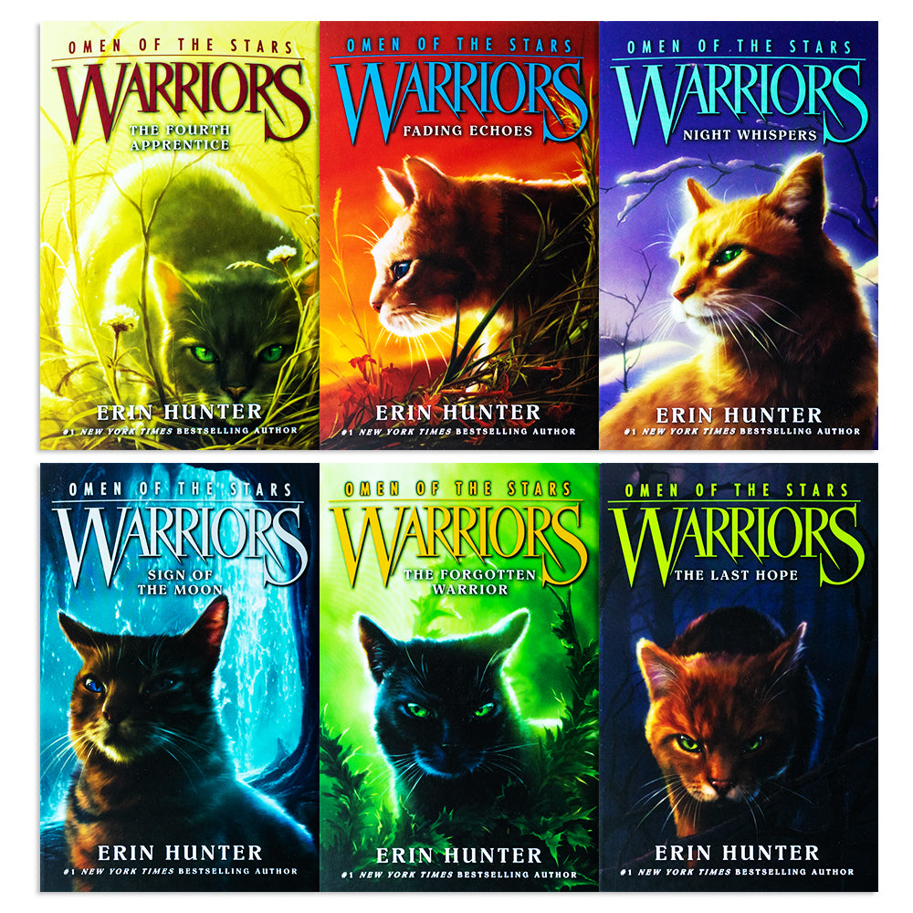 Warrior Cats Series 4: Omen of the Stars 6 Books Box Set Coll by Hunter,  Erin 9780062268877
