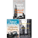 Amor Towles Collection 3 Books Set (Rules of Civility, The Lincoln Highway and A Gentleman in Moscow)