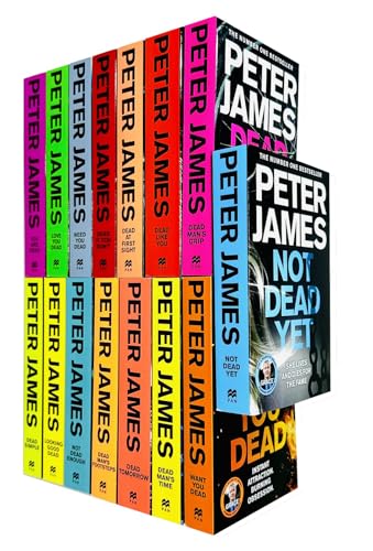 Roy Grace Series 1-15 Book Collection Set Best Selling Mystery Thrillers By Peter James (Dead Simple, Looking Good Dead, Not Dead Enough, Dead Like You and More)