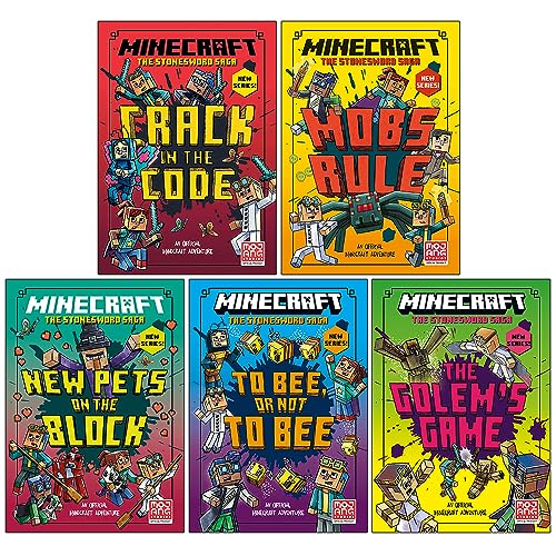 Minecraft Stonesword Saga Series 5 Books Collection Set – Lowplex