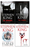 Explore the thrilling Stephen King Collection with 4 books including Pet Sematary, The Shining, It, and 11.22.63 for Young Adults