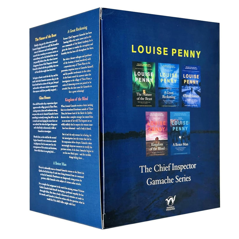 Louise Penny Chief Inspector Gamache Book Series 11-15 Collection 5 Books Box Set (The Nature of the Beast, A Great Reckoning, Glass Houses, Kingdom of the Blind, A Better Man)