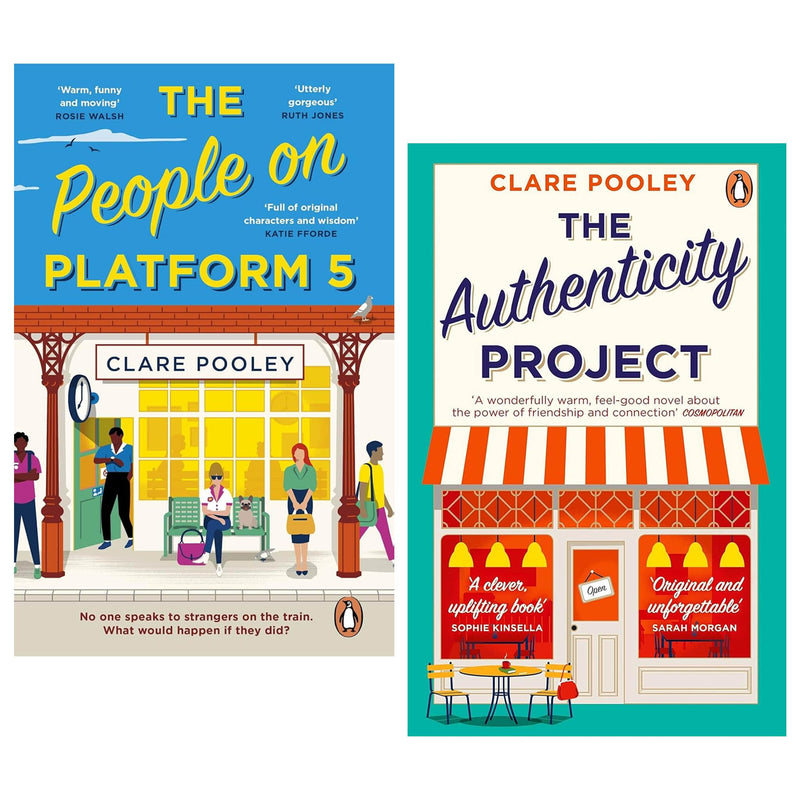 Clare Pooley 2 Books Collection Set (The Authenticity Project and The People on Platform 5)