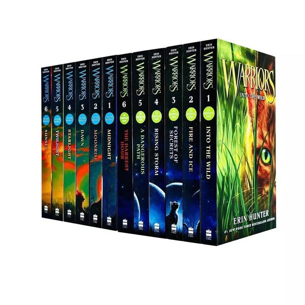 Warrior Cats Collection Erin Hunter 12 Books Set Series 1 and 2