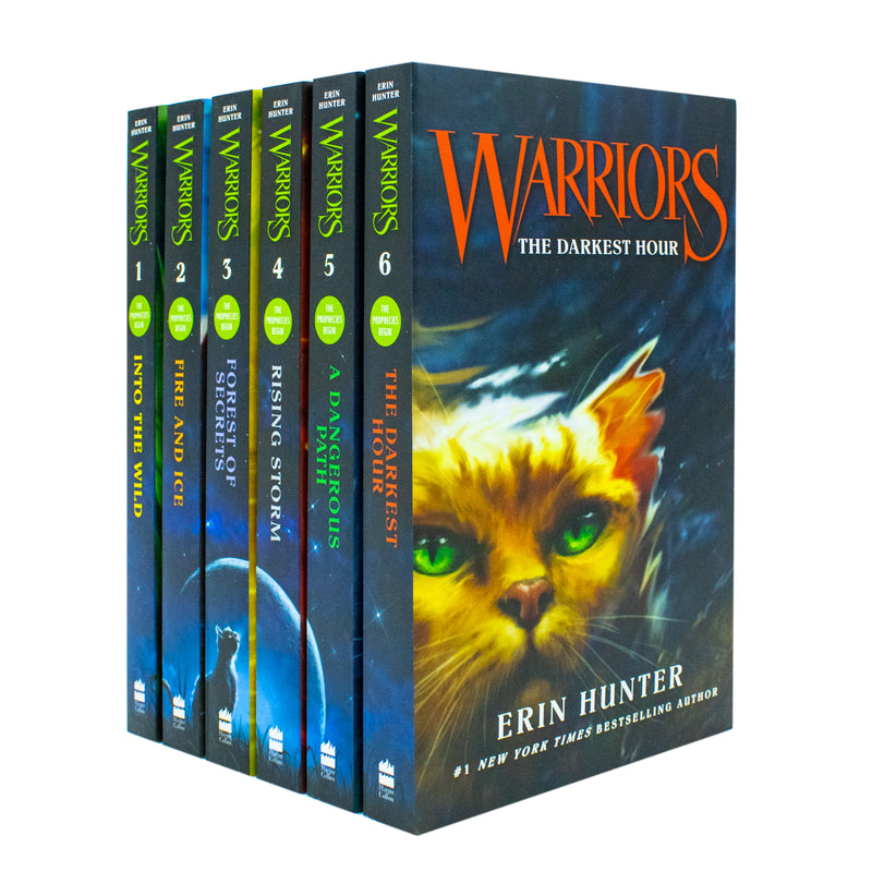 Warrior Cats  Series 1 The Prophecies Begin - 6-Book Collection by Erin Hunter for ages 8+! Perfect for young readers seeking adventure and fantasy!