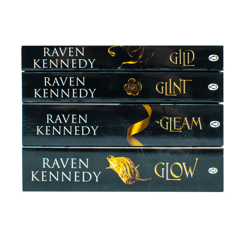 The Plated Prisoner Series Collection 4 Books Set By Raven Kennedy (Gild, Glint, Gleam,Glow)