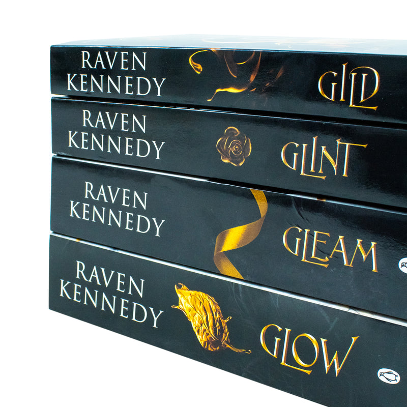 The Plated Prisoner Series Collection 4 Books Set By Raven Kennedy (Gild, Glint, Gleam,Glow)