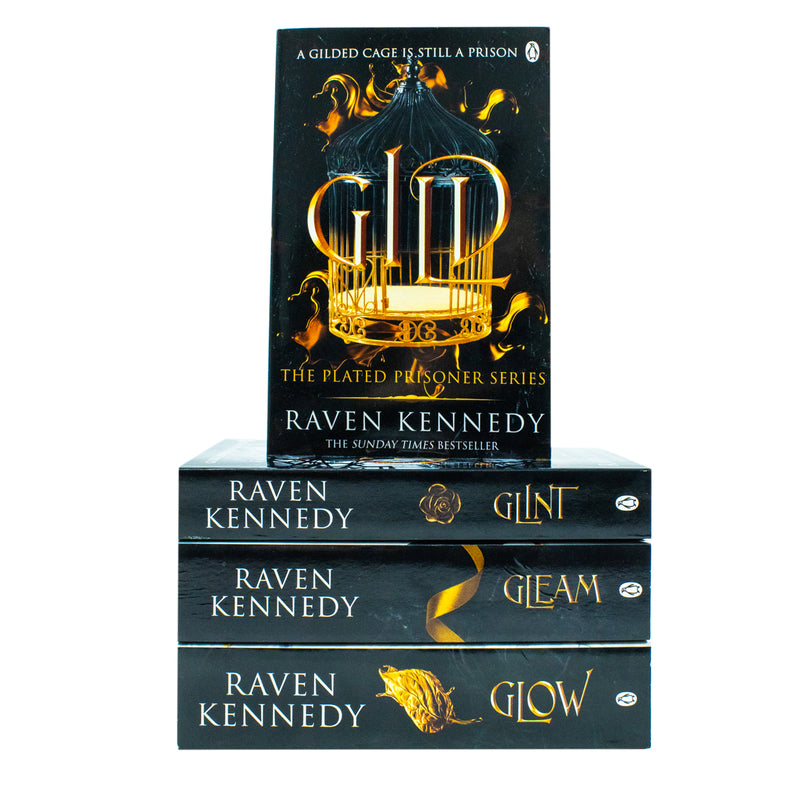 The Plated Prisoner Series Collection 4 Books Set By Raven Kennedy (Gild, Glint, Gleam,Glow)