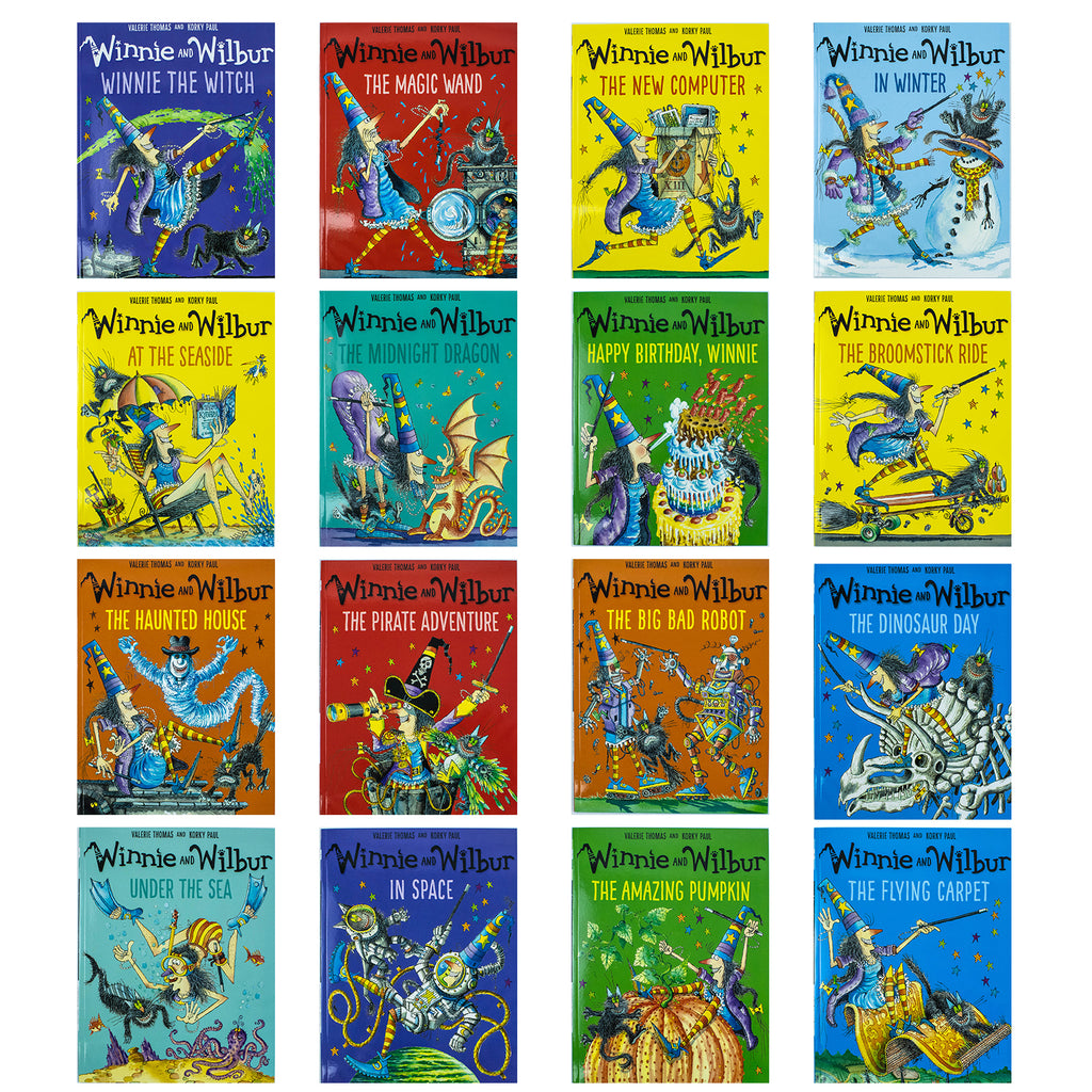 Winnie the witch and Wilbur Series 16 Books Bag Collection Set By Vale ...