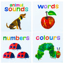 The Very Hungry Caterpillar, My First Library by Eric Carle - Learn Animal Sounds, Words, Numbers, Colors - Perfect for 3+ Year Olds