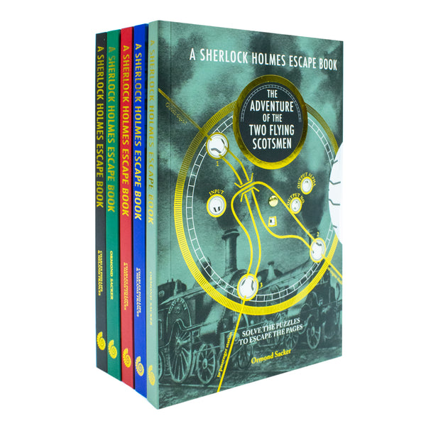 Sherlock Holmes Escape Book Series 5 Books Set Collection in Paperback Format for Engaging 12+ Years