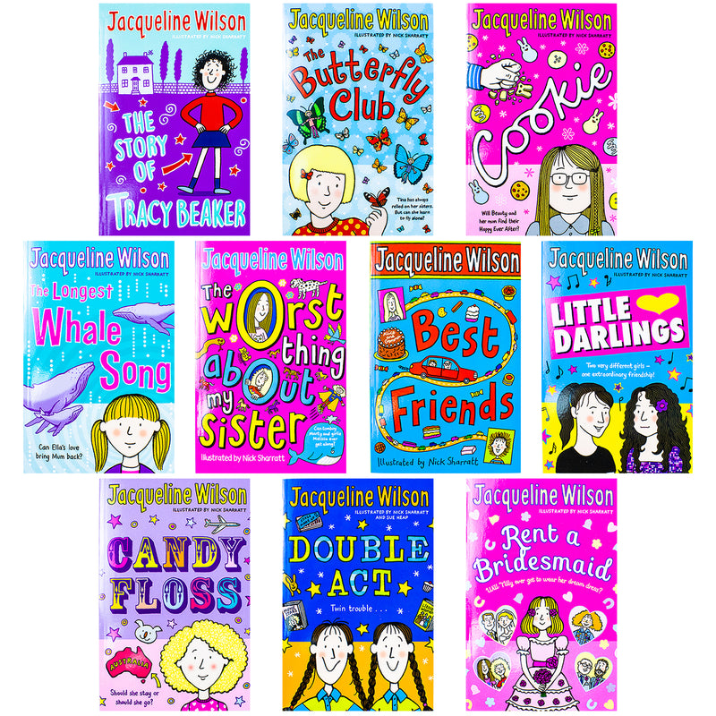 Jacqueline Wilson 10 Books Box Collection Set Pack Illustrated By Nick Sharratt