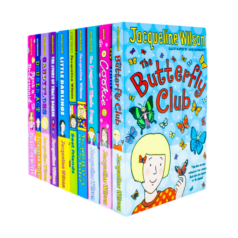 Jacqueline Wilson 10 Books Box Collection Set Pack Illustrated By Nick Sharratt