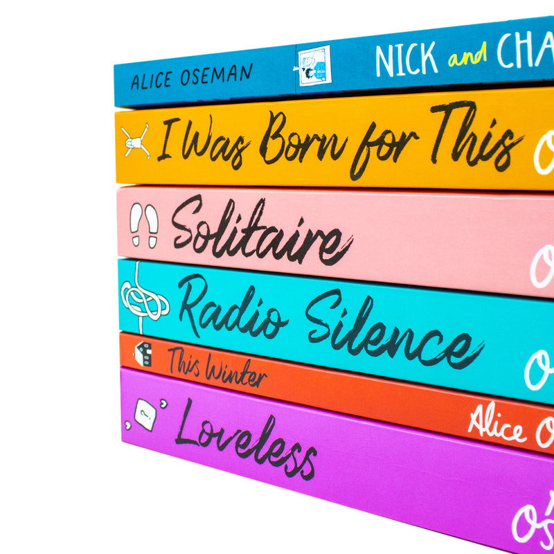 Alice Oseman 6-Book Collection: Solitaire, Loveless, Radio Silence & More! Perfect for Ages 12+. Relatable, Emotional, Contemporary Fiction!