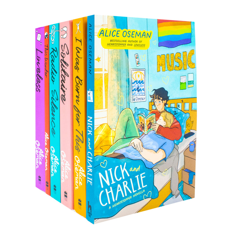 Alice Oseman 6-Book Collection: Solitaire, Loveless, Radio Silence & More! Perfect for Ages 12+. Relatable, Emotional, Contemporary Fiction!