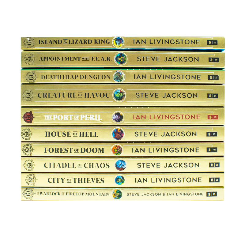 Fighting Fantasy Series You Are the Hero 10 Books Collection Set By Steve Jackson & Ian Livingstone