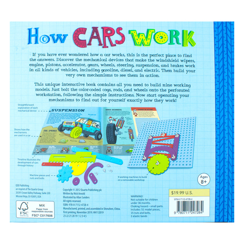 How Cars Work, Learn To Build Mechanisms With This Interactive Guide To Cars By Nick Arnold