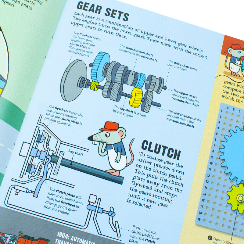 How Cars Work, Learn To Build Mechanisms With This Interactive Guide To Cars By Nick Arnold