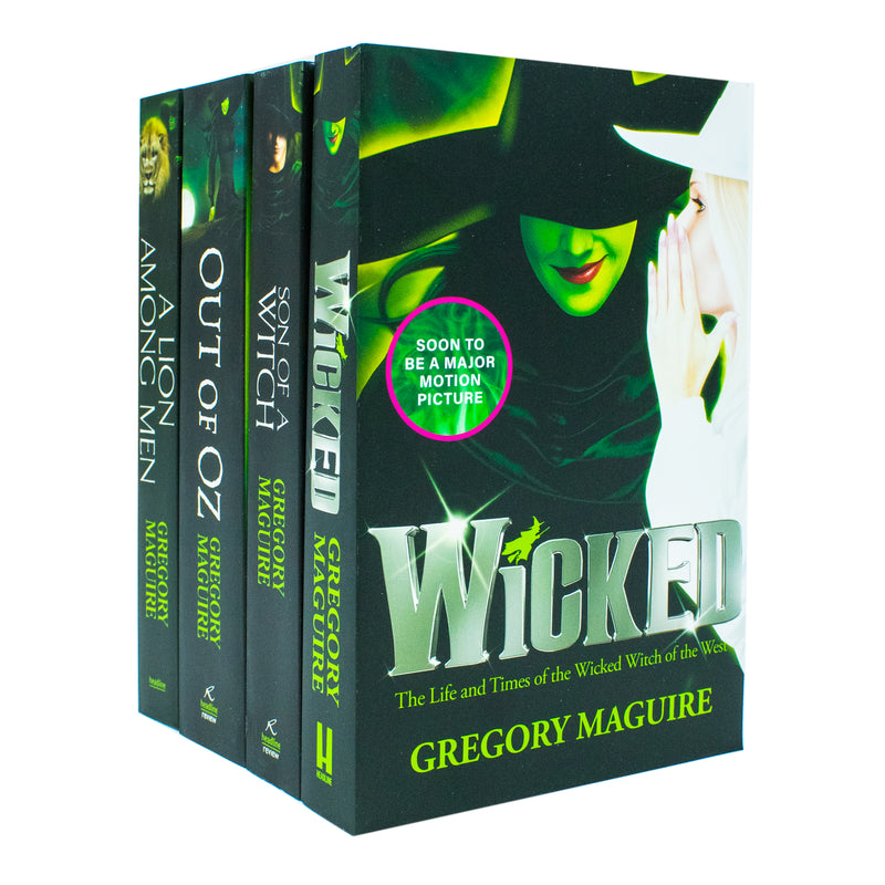 Wicked Years Series 4 Paperback Book Collection by Gregory Maguire: Dive into fantasy with Wicked, Son of a Witch, A Lion Among Men, & Out of Oz!