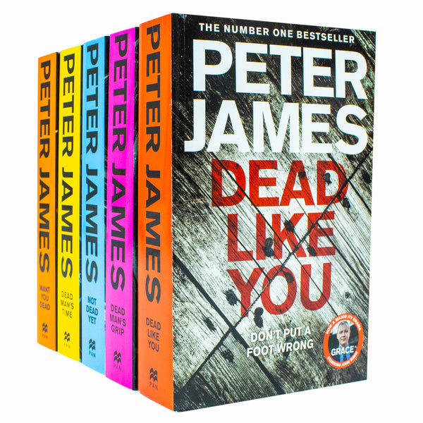 Roy Grace Series Book 6-10 Collection 5 Books Set By Peter James(Set 2) (Dead Like You, Dead Man's Grip, Not Dead Yet, Dead Man's Time & Want You Dead)