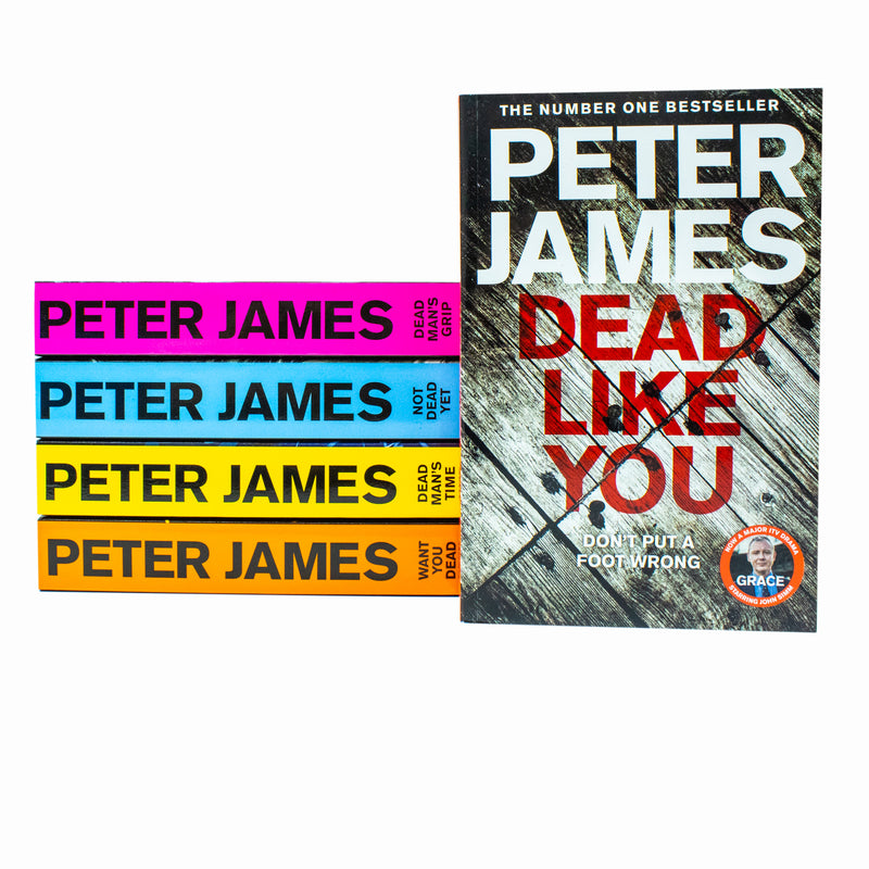 Roy Grace Series Book 6-10 Collection 5 Books Set By Peter James(Set 2) (Dead Like You, Dead Man's Grip, Not Dead Yet, Dead Man's Time & Want You Dead)