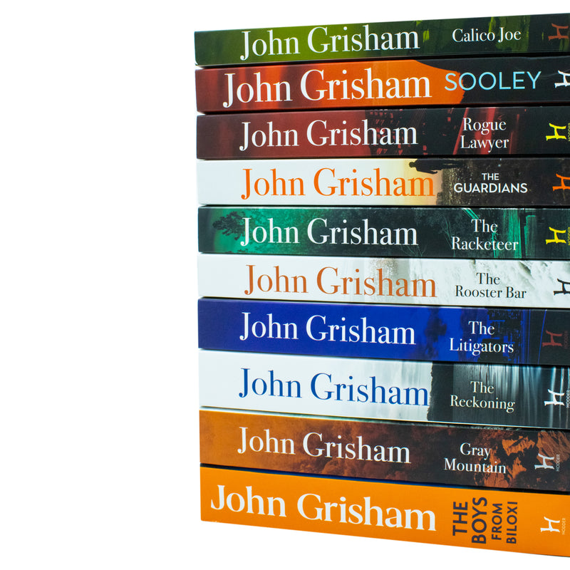 John Grisham 10 Books Collection Set (The Boys From Biloxi, The Reckoning, The Litigators + MORE)