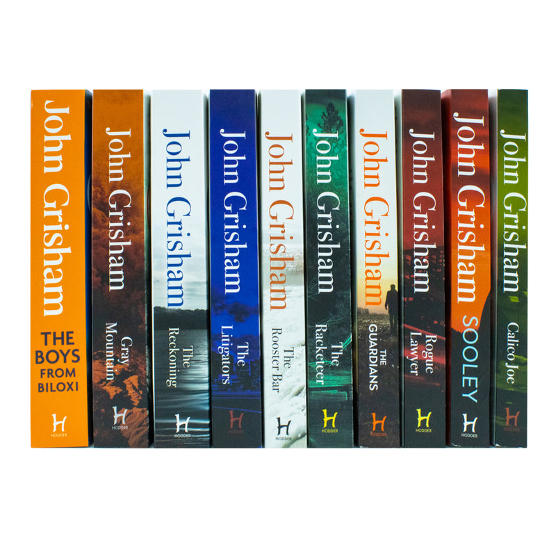 John Grisham 10 Books Collection Set (The Boys From Biloxi, The Reckoning, The Litigators + MORE)