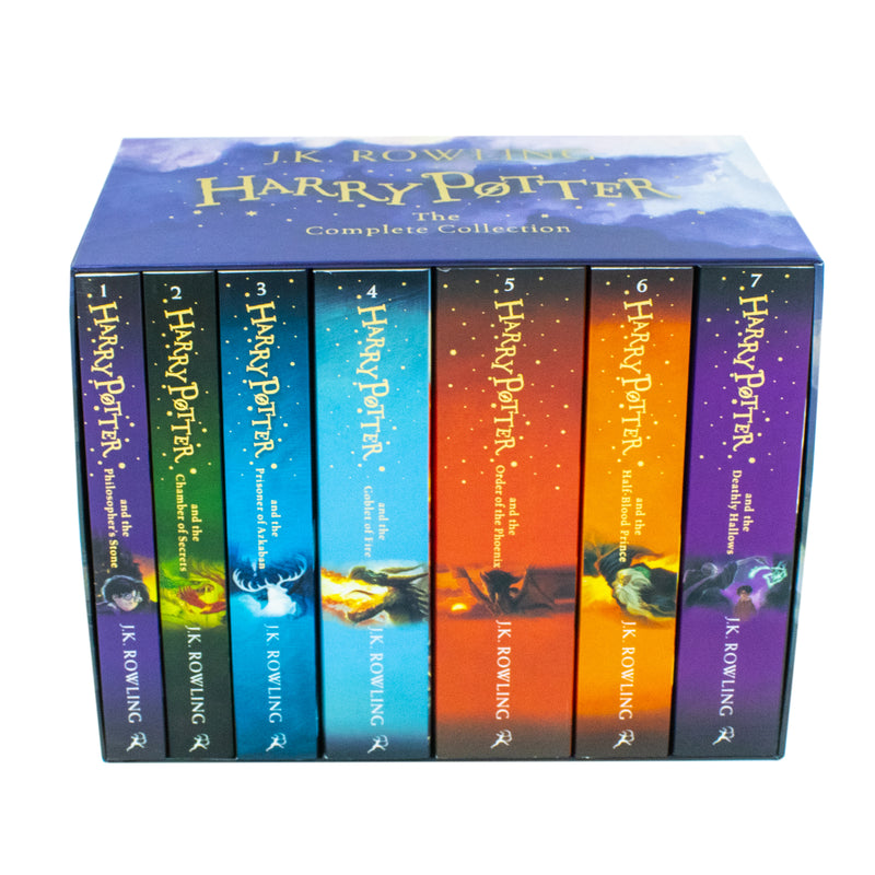 Harry Potter 7 Books Box Set Collection J K Rowling Paperback Age 12 Lowplex Books