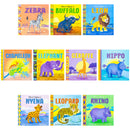 African Tales 10 Books Collection ( Lion, Buffalo, Chameleon, Elephant, Giraffe, Hippo, Hyena, Leopard, Rhino, Zebra )