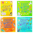 Fantastically Great Women 4 Books Collection Boxed Set By Kate Pankhurst  (Who Saved the Planet, Who Worked Wonders, Who Made History, A Big Ideas Notebook)