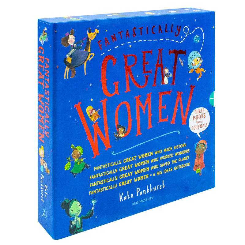 Fantastically Great Women 4 Books Collection Boxed Set By Kate Pankhurst  (Who Saved the Planet, Who Worked Wonders, Who Made History, A Big Ideas Notebook)