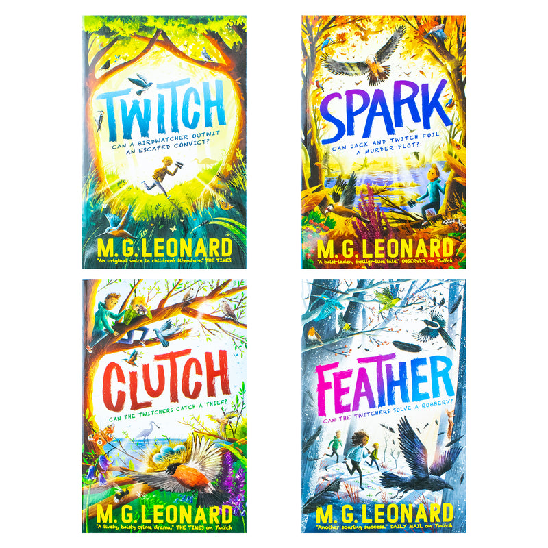 The Twitchers Series 4 Books Collection Set (Twitch, Spark, Clutch & Feather)