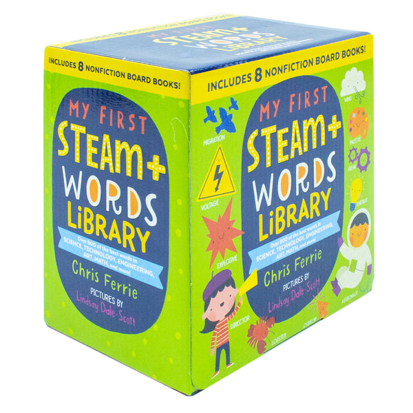 My First STEAM + Words Library 8 Book Collection Boxed Set By Chris Ferrie