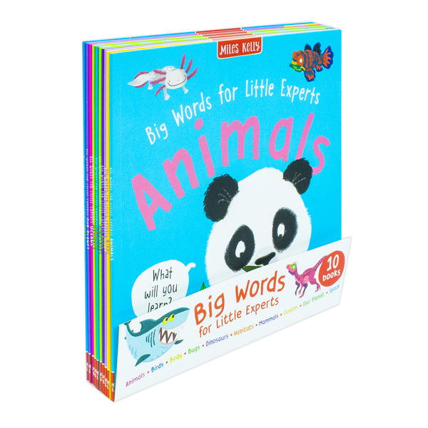 Big Words for Little Experts 10 Books Collection Set(Animals, Birds, Body, Bugs, Dinosaurs, Habitats, Mammals, Oceans, Our Planet & Space)