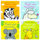 Usborne Touchy-Feely Thats not My Zoo Collection : Zebra and Friends 4 Books Collection Set