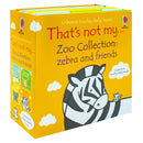 Usborne Touchy-Feely Thats not My Zoo Collection : Zebra and Friends 4 Books Collection Set