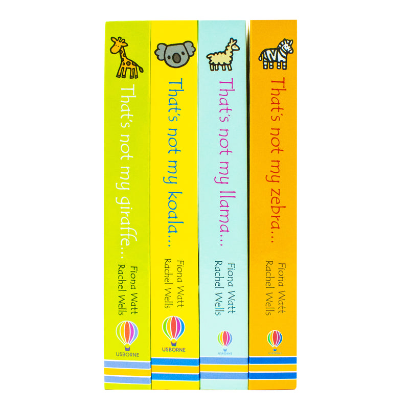 Usborne Touchy-Feely Thats not My Zoo Collection : Zebra and Friends 4 Books Collection Set