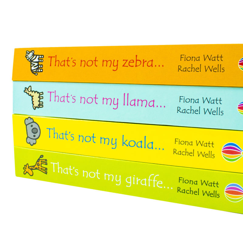 Usborne Touchy-Feely Thats not My Zoo Collection : Zebra and Friends 4 Books Collection Set