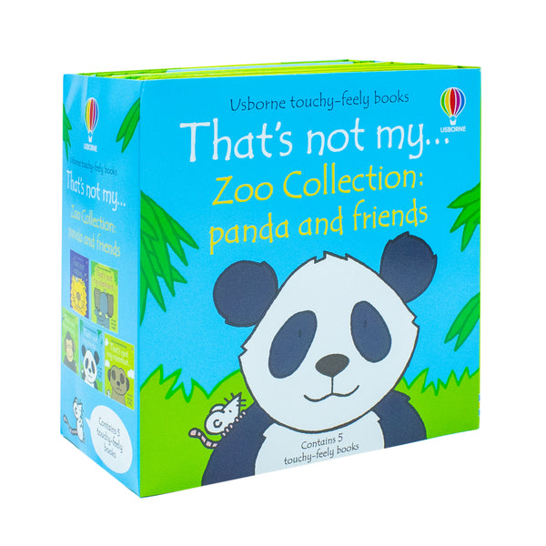 Usborne Touchy-Feely Thats not My Zoo Collection Set 3: Panda and Friends 5 Books Collection Set by Fiona Watt