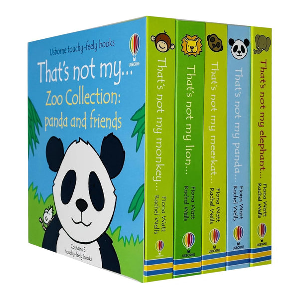 Usborne Touchy-Feely Thats not My Zoo Collection Set 3: Panda and Friends 5 Books Collection Set by Fiona Watt