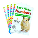 123 Let's Learn Numbers Wipe Clean 4 Books Set inc Pen